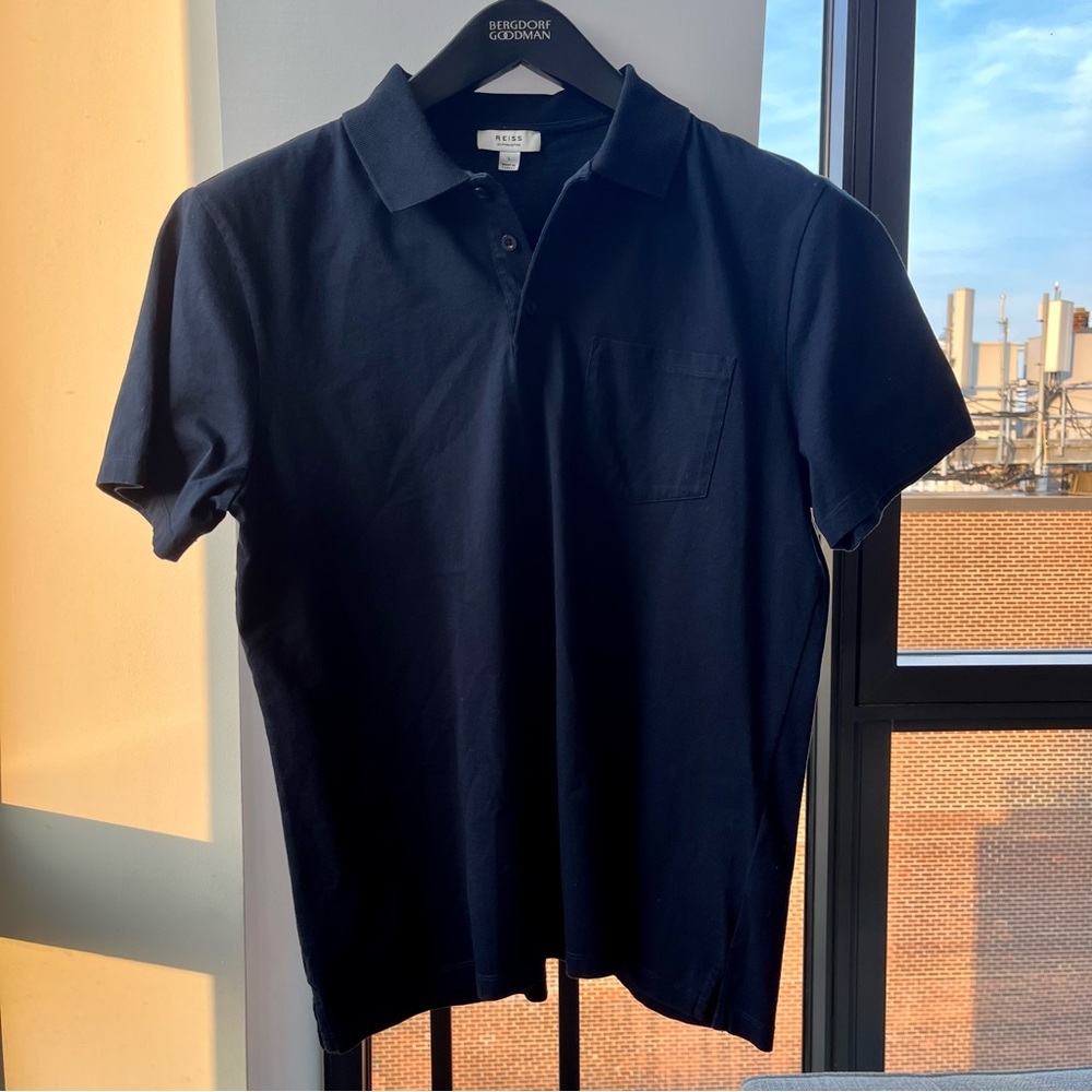 Reiss Navy Polo Shirt